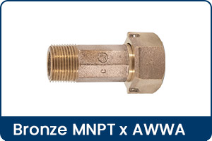 Bronze MNPT x AWWA